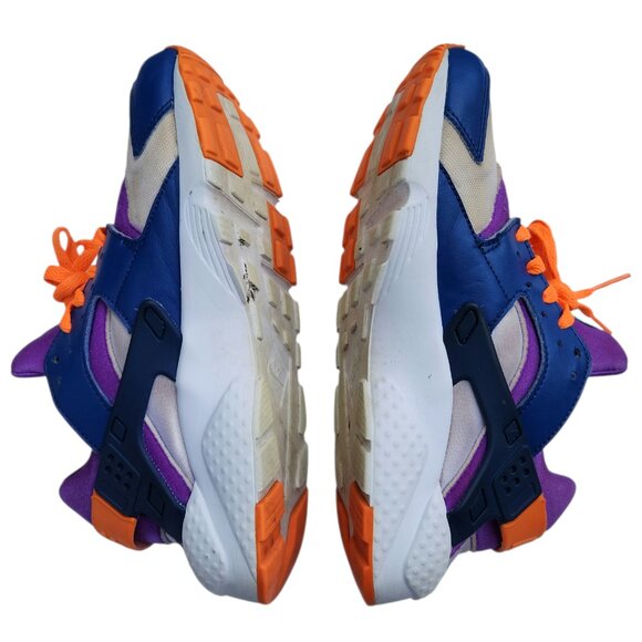Nike Air Huarache Retro Run 654275-111 Sneakers Shoes White Blue Cone Purple 7Y - Picture 9 of 10